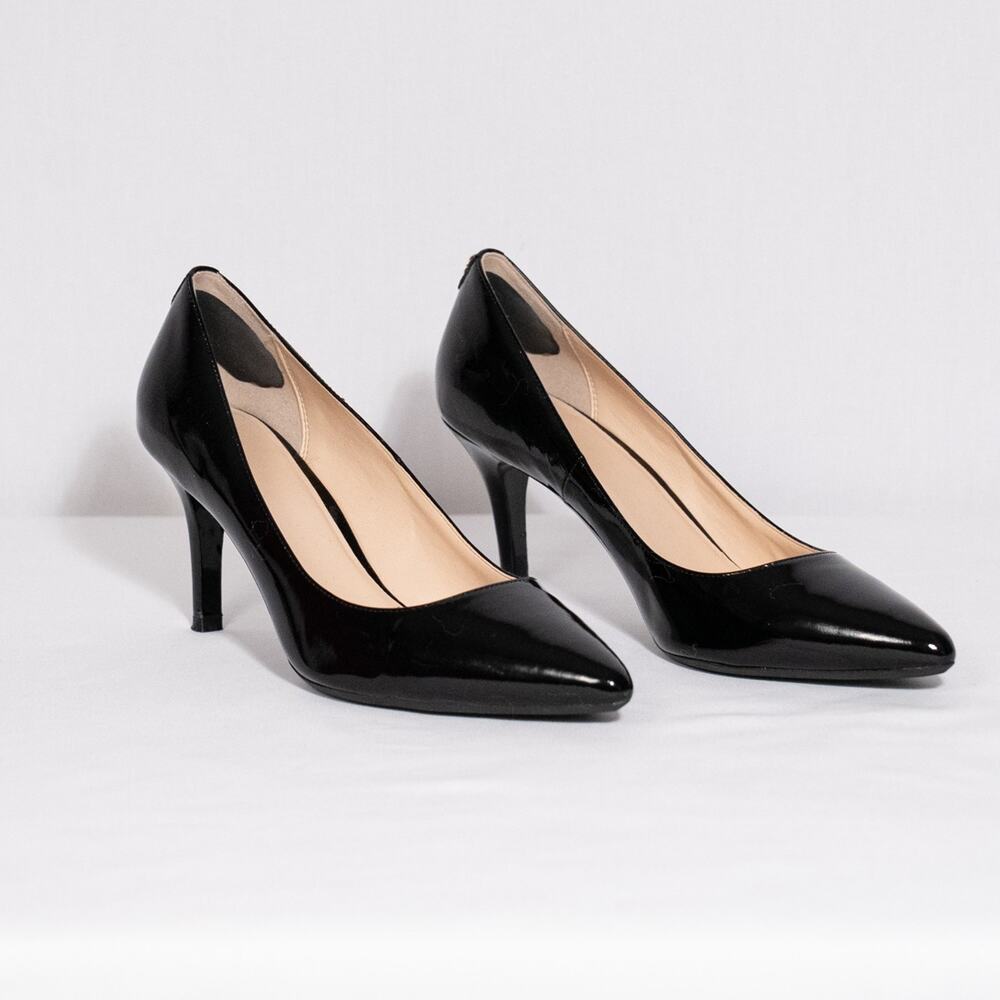 Cole Haan Prieta Pumps Women's SZ 9C Black Patent Leather Classic Heels Grand.OS
